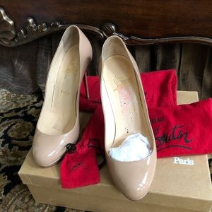 Christian Louboutin Fifille Nude Heels